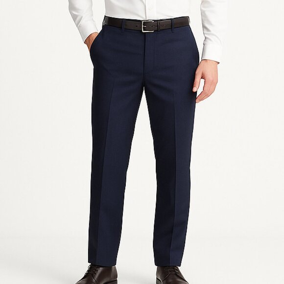 Theory Malcolm Pinstripe Suit Pants Size 31 100% Virgin Wool Slim Tailored Fit - Picture 1 of 13